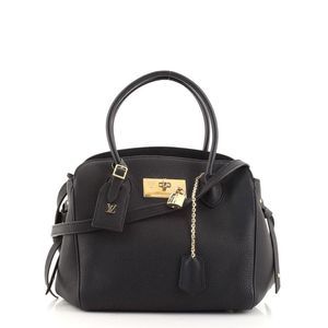 Louis Vuitton Milla Handbag Veau Nuage Calfskin PM Black